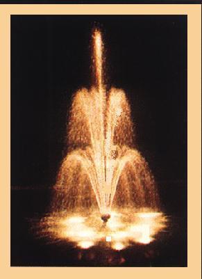 three stage fountain nozzle 